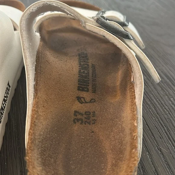 Birkenstock White Double Strap Sandals - Picture 10 of 10